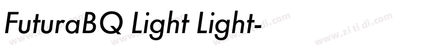 FuturaBQ Light Light字体转换